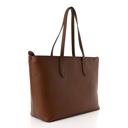 Burberry Calfskin Logo Embossed Medium Ardwell Tote Tan 3 of 11