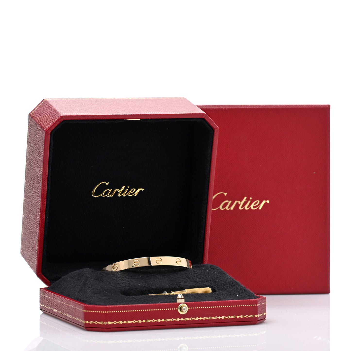 18K Yellow Gold LOVE Bracelet 17