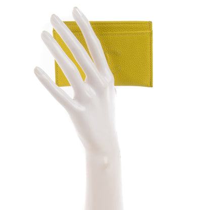 Chanel Caviar CC Timeless Card Holder Yellow 2 of 8