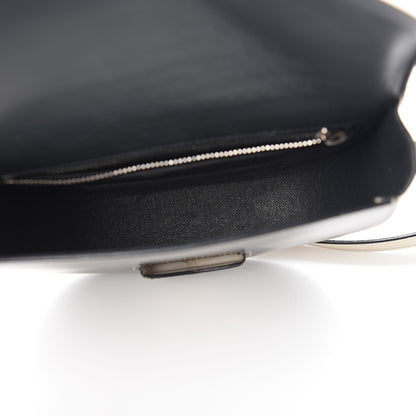 Celine Glazed Calfskin Small Bi-Color Trotteur Dark Grey 4 of 8