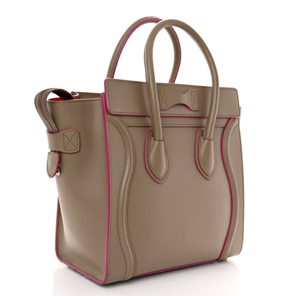 Celine Palmelato Calfskin Micro Luggage Beige 3 of 10