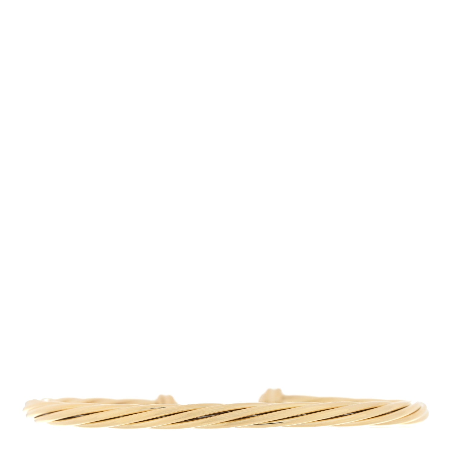 David Yurman 18K Yellow Gold 4mm Helena Bracelet 2 of 4