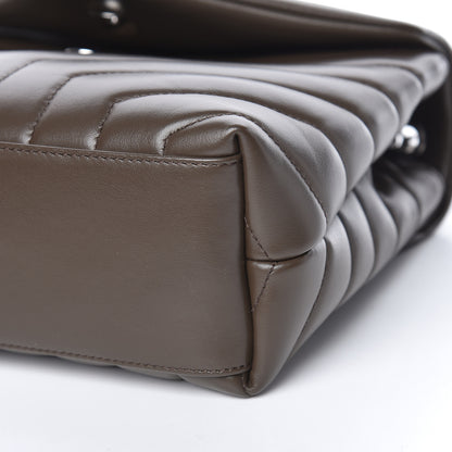 Saint Laurent Calfskin Y Quilted Monogram Small Loulou Chain Satchel Faggio 9 of 10