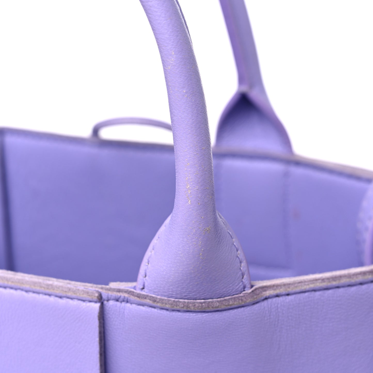Nappa Maxi Intreccio Mini Arco Tote Wisteria