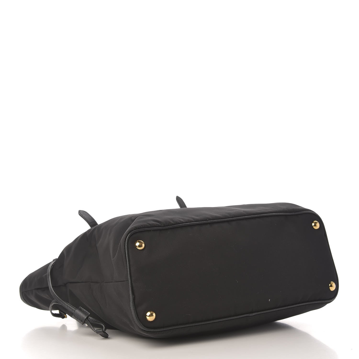 Prada Tessuto Nylon Saffiano Shopping Tote Black 4 of 9