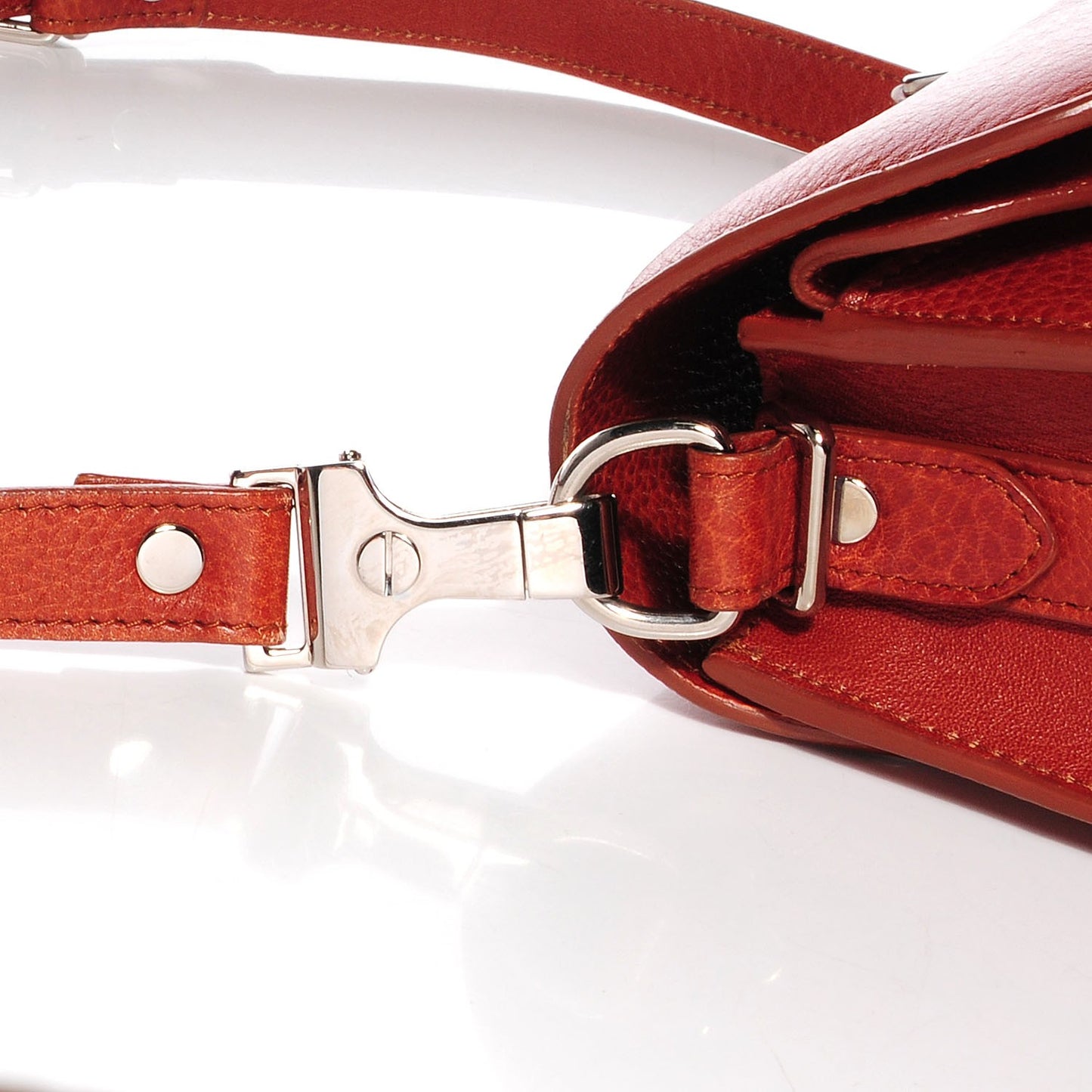 Calfskin Mini PS11 Classic Shoulder Bag Saddle