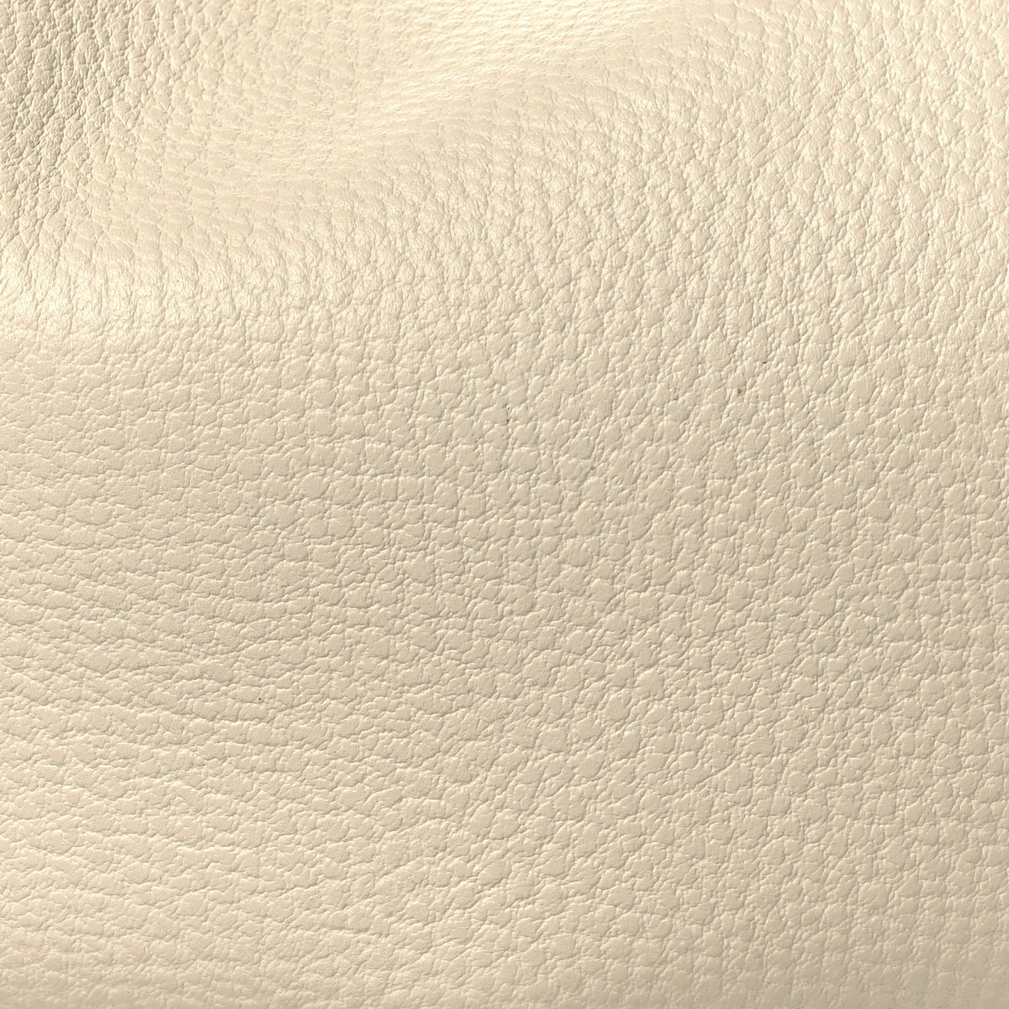 Pebbled Calfskin Bamboo Ring Hobo Ivory