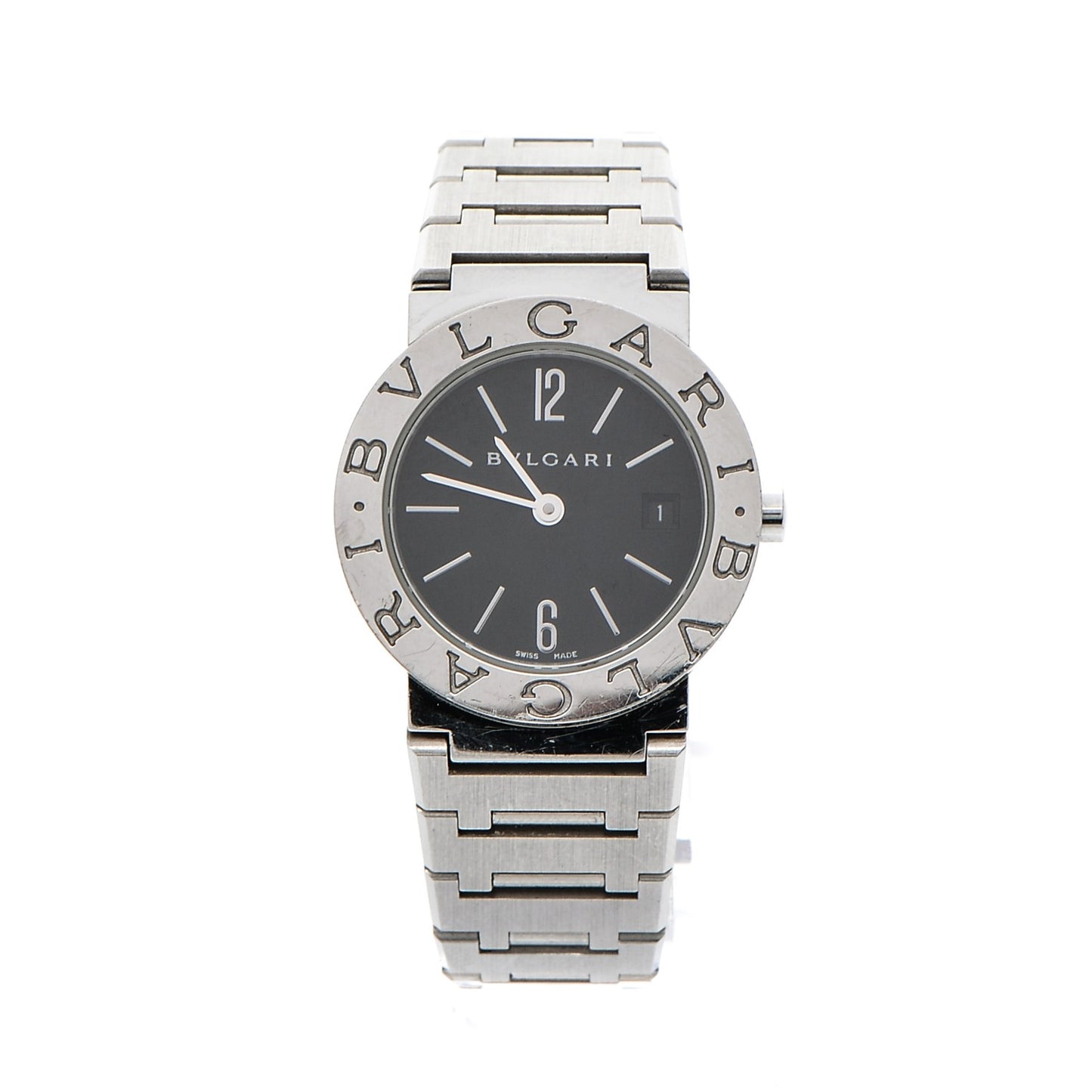 Stainless Steel 26mm Quartz Watch Black