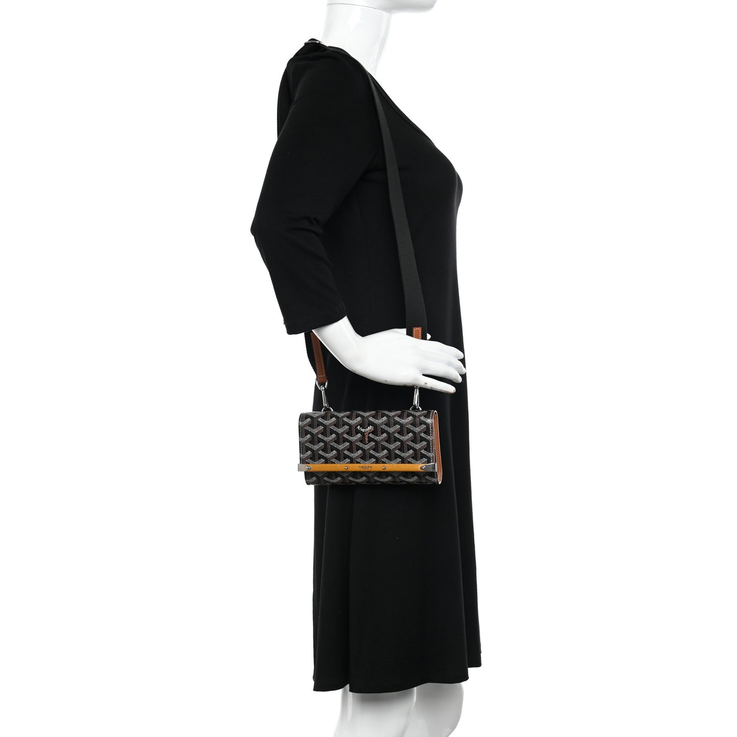 Goyardine Monte Carlo Mini Case Black Gold