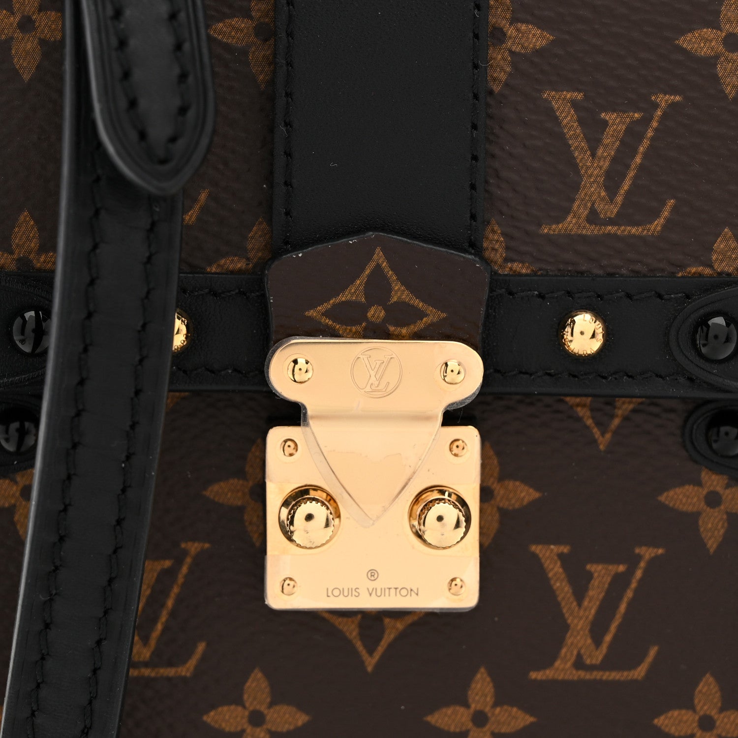 Louis Vuitton Monogram Pochette Trunk Verticale Black 8 of 10