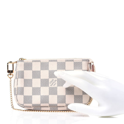 Louis Vuitton Damier Azur Mini Pochette Accessories 2 of 12