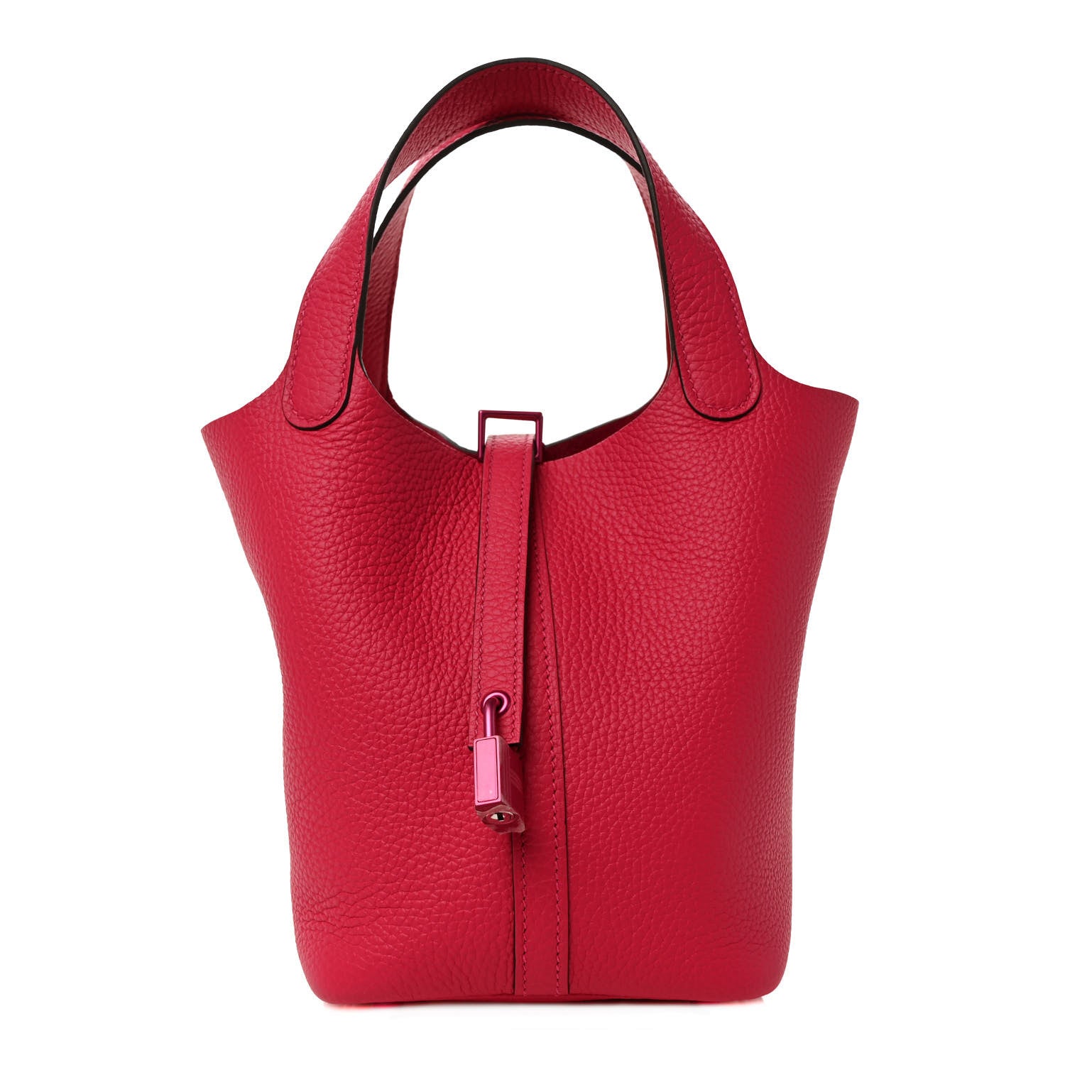 Hermes Taurillon Clemence Monochrome Picotin Lock 18 PM Rose Mexico 1 of 9