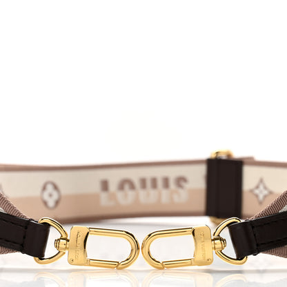 Louis Vuitton Jacquard Speedy Bandouliere 20 Shoulder Strap Beige Brown 3 of 3