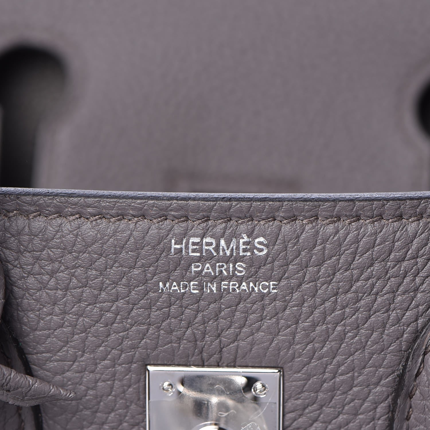Hermes Togo Birkin 25 Etain 22 of 33