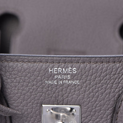 Hermes Togo Birkin 25 Etain 22 of 33