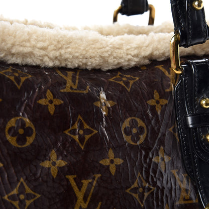 Louis Vuitton Patent Monogram Shearling Sac Thunder 19 of 25