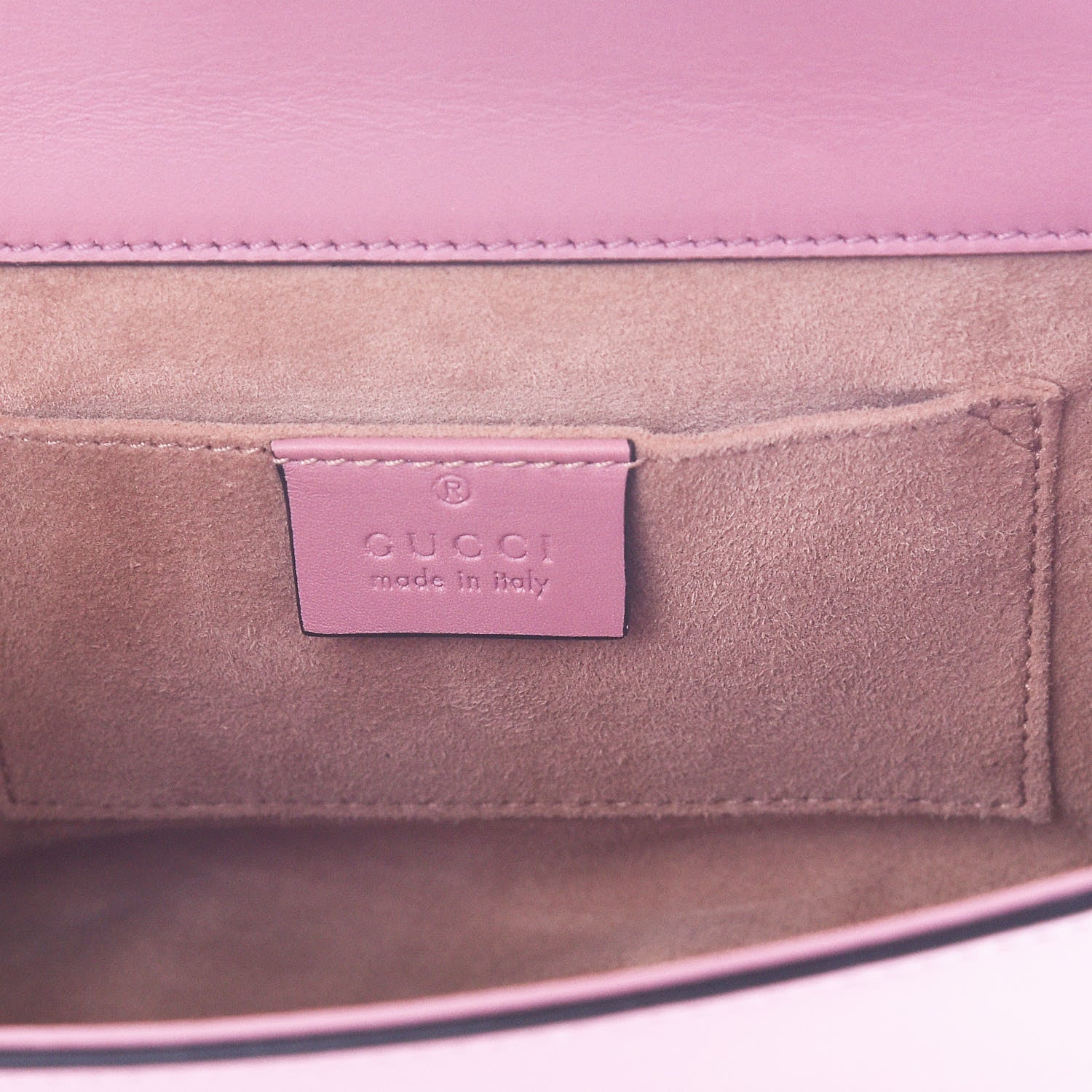 Gucci Calfskin Studded Small Padlock Shoulder Bag Carmine Rose 6 of 11