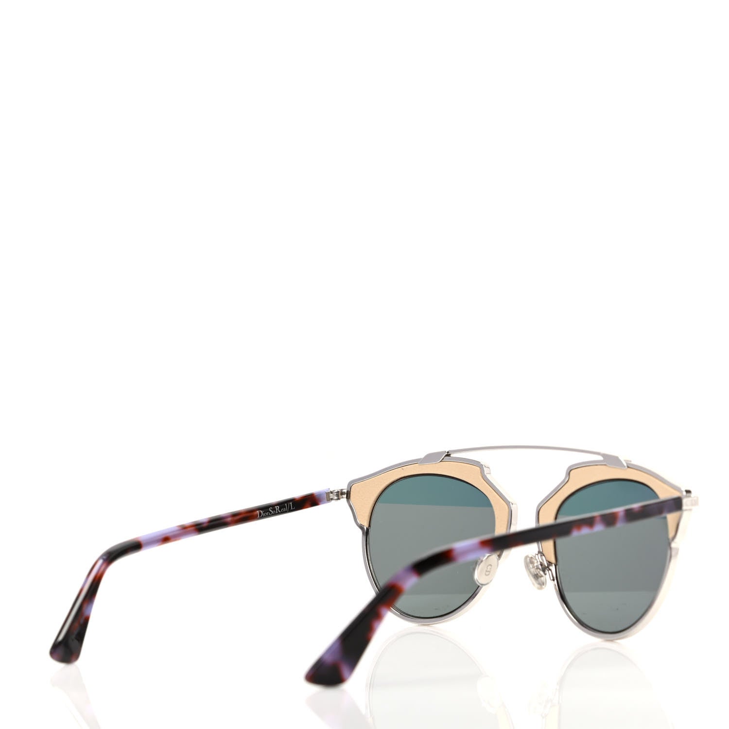 Christian Dior Metal Lambskin So Real Sunglasses Beige 4 of 7