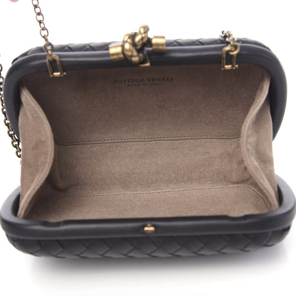 Bottega Veneta Nappa Intrecciato Chain Knot Clutch Black 4 of 8