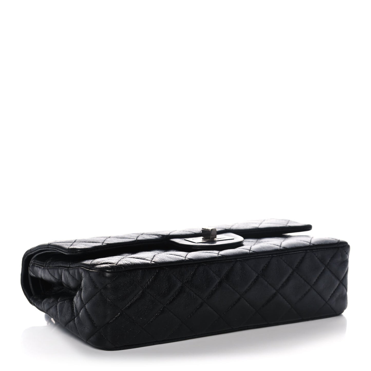Lambskin Quilted Medium Hybrid Reissue Flap Black