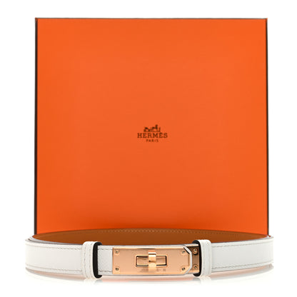 Hermes Epsom Kelly Belt White 4 of 4
