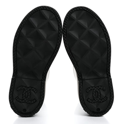 Chanel Caoutchouk CC High Boots 37 Black 5 of 9