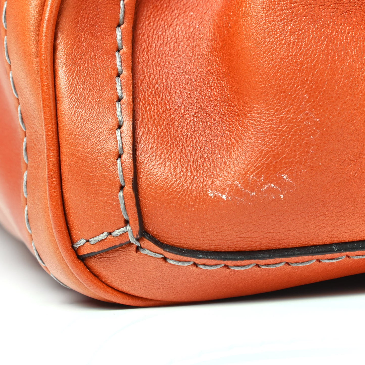 Calfskin Medium GG Running Tote Orange