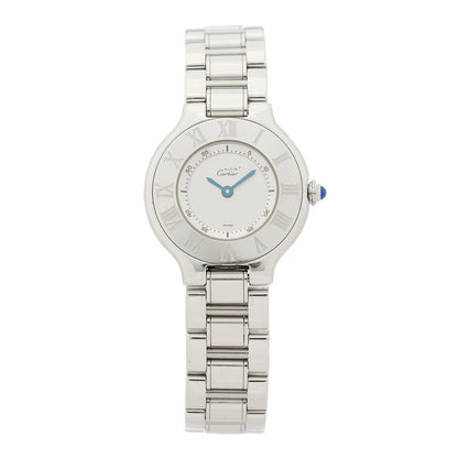 Cartier Stainless Steel 28mm Must De 21 Quartz Watch 1 of 4