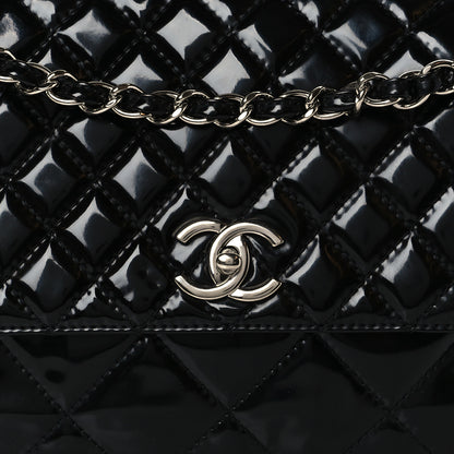 Chanel Vinyl Quilted In The Business Flap Bag Black 9 of 11