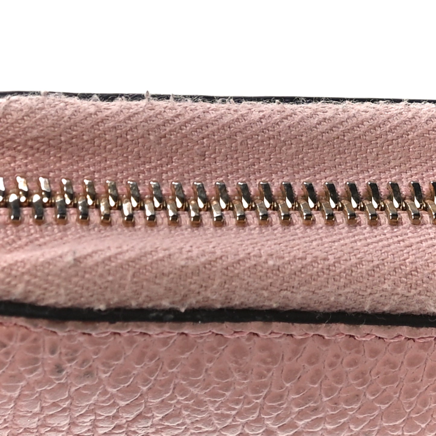 Dollar Calfskin Medium GG Zip Around Wallet Soft Pink