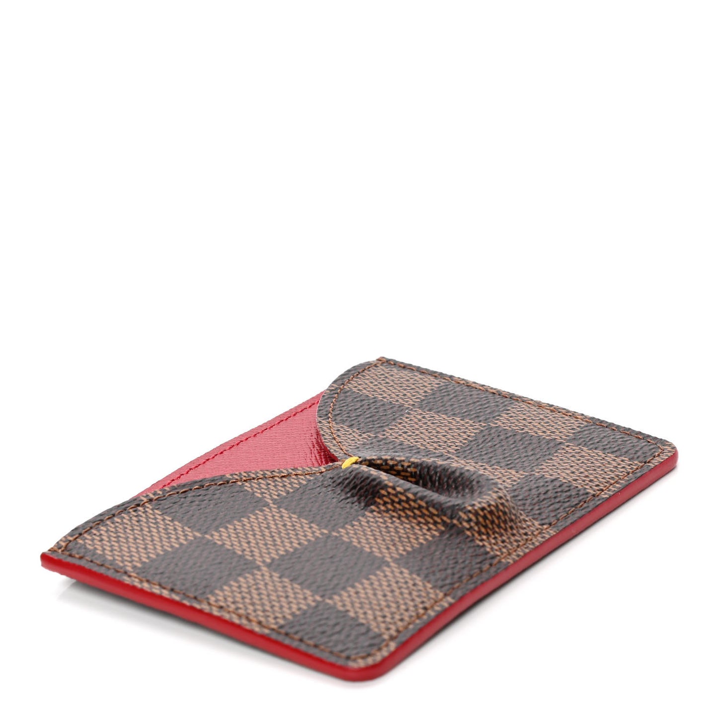 Damier Ebene Caissa Card Holder Cherry