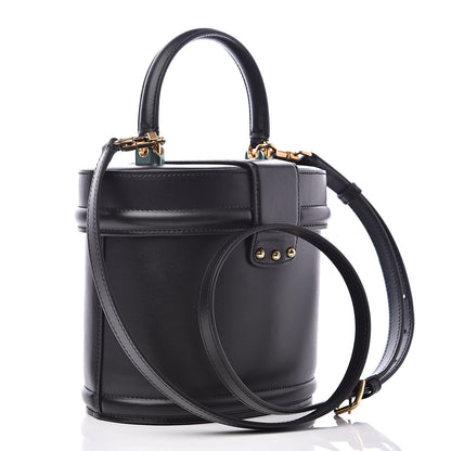 Dolce & Gabbana Smooth Calfskin Devotion Bucket Top Handle Bag Black 3 of 10