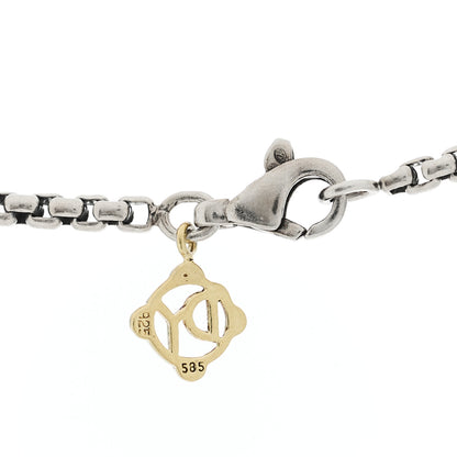 David Yurman Sterling Silver 14K Yellow Gold 2.7mm Small Box Chain Necklace 16" 4 of 4