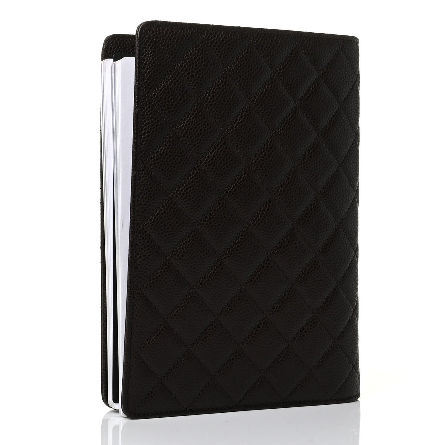 Caviar Quilted Agenda Cover Brown