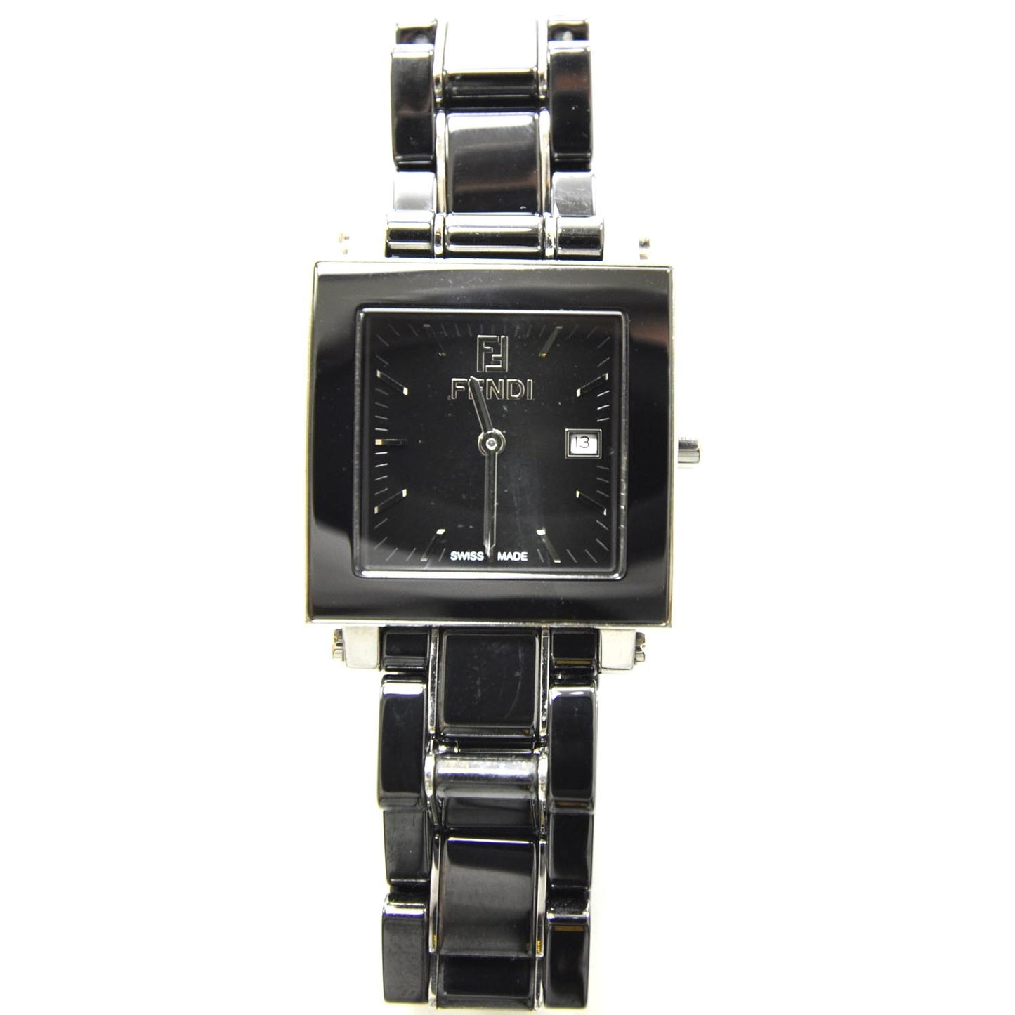 Stainless Steel Ceramic 30mm Orologi Quartz Watch Black