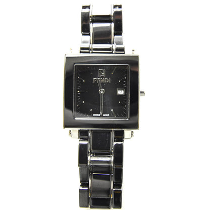Fendi Stainless Steel Ceramic 30mm Orologi Quartz Watch Black 5 of 7