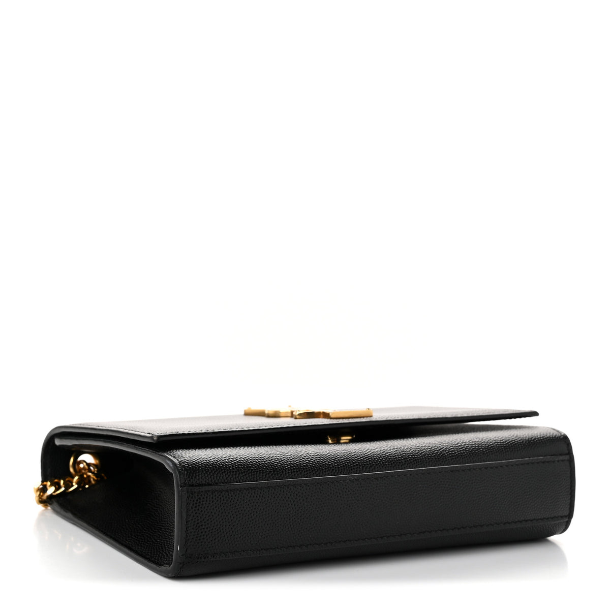 Saint Laurent Grain De Poudre Small Classic Monogram Kate Satchel Black 4 of 11