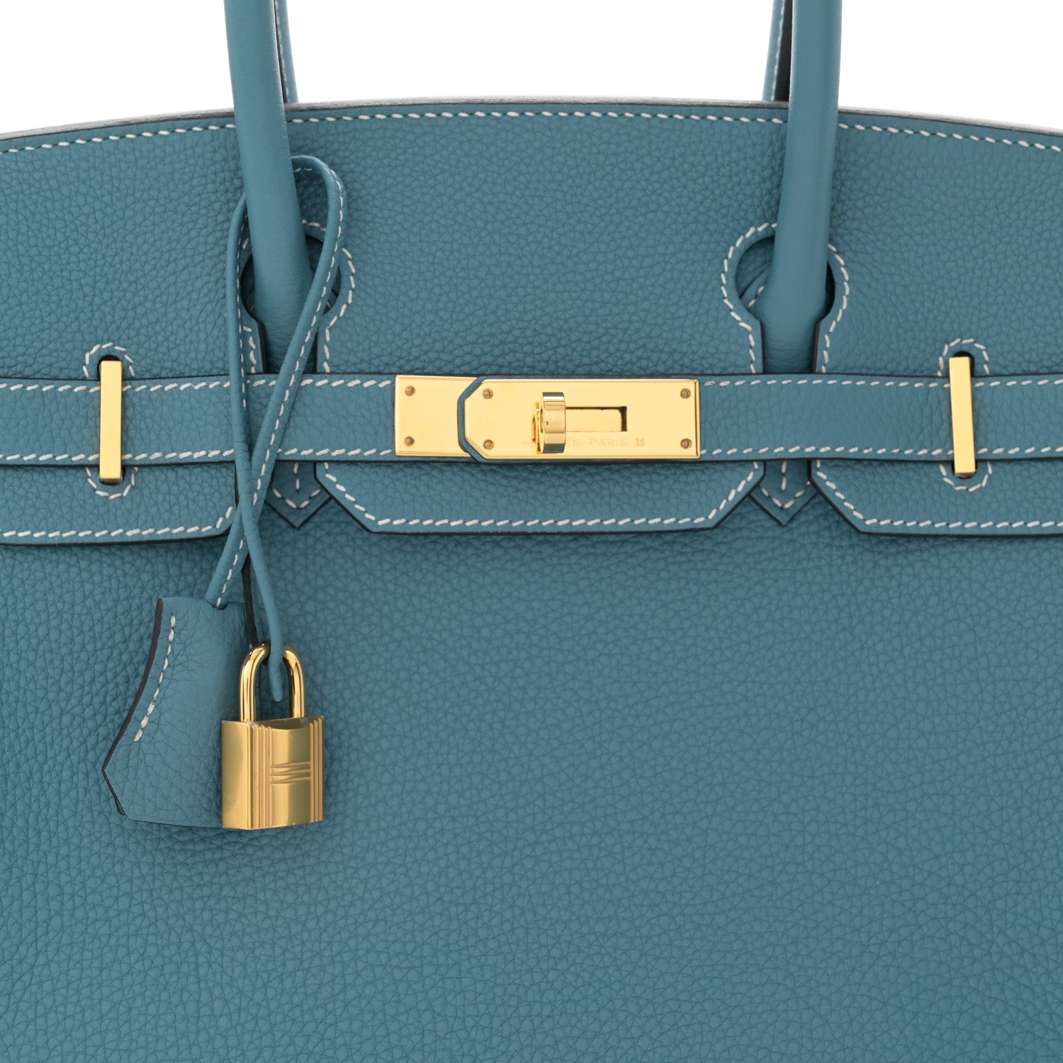 Hermes Togo Birkin 30 New Bleu Jean 9 of 14