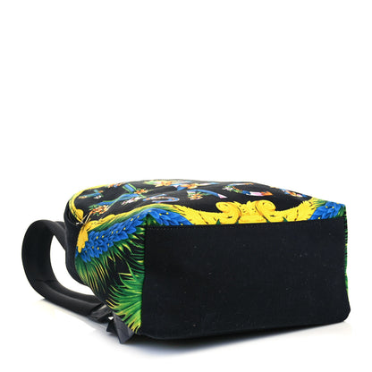 Versace Nylon Print Backpack Black Multicolor 4 of 12