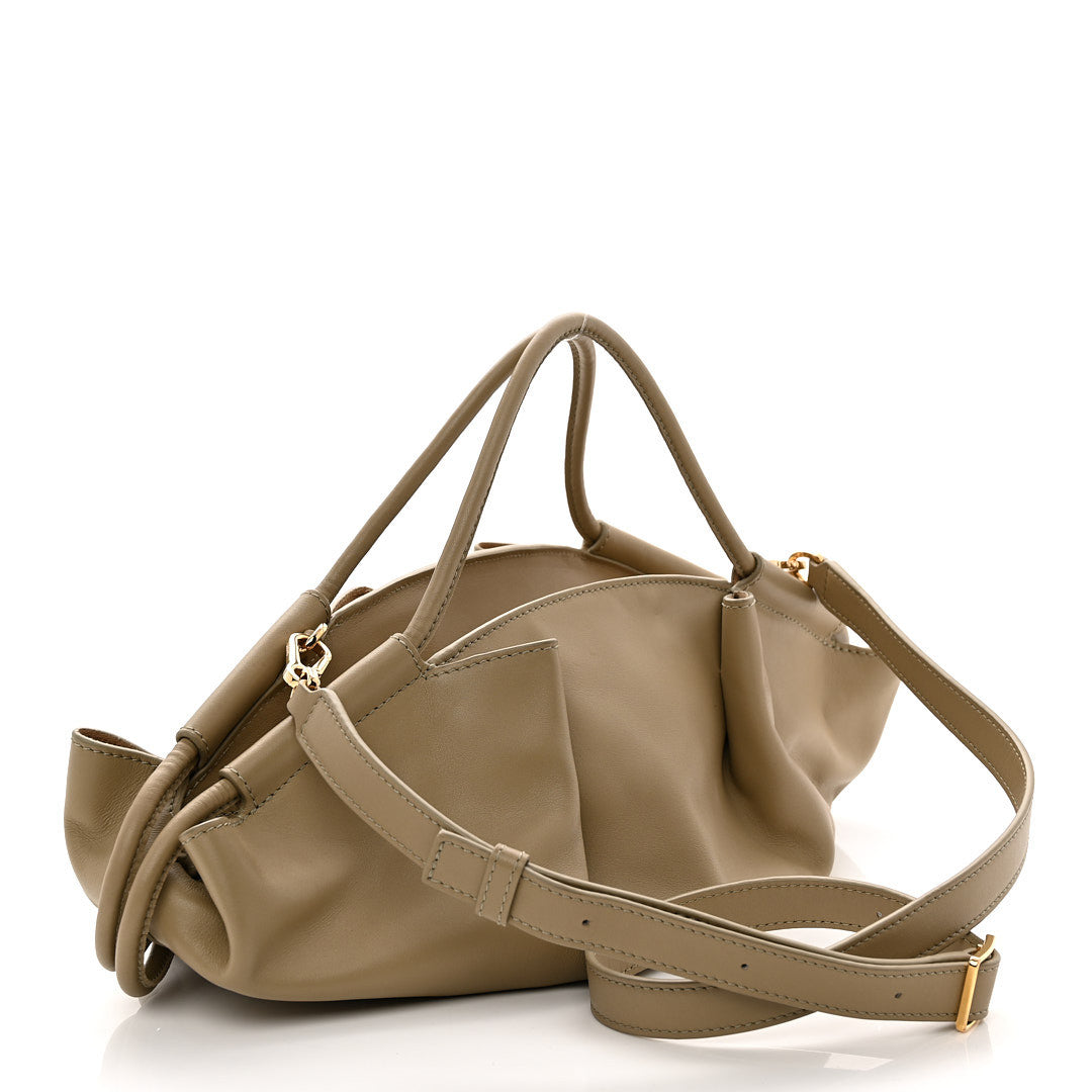 Loewe Shiny Nappa Calfskin Small Paseo Bag Clay Green 1913325