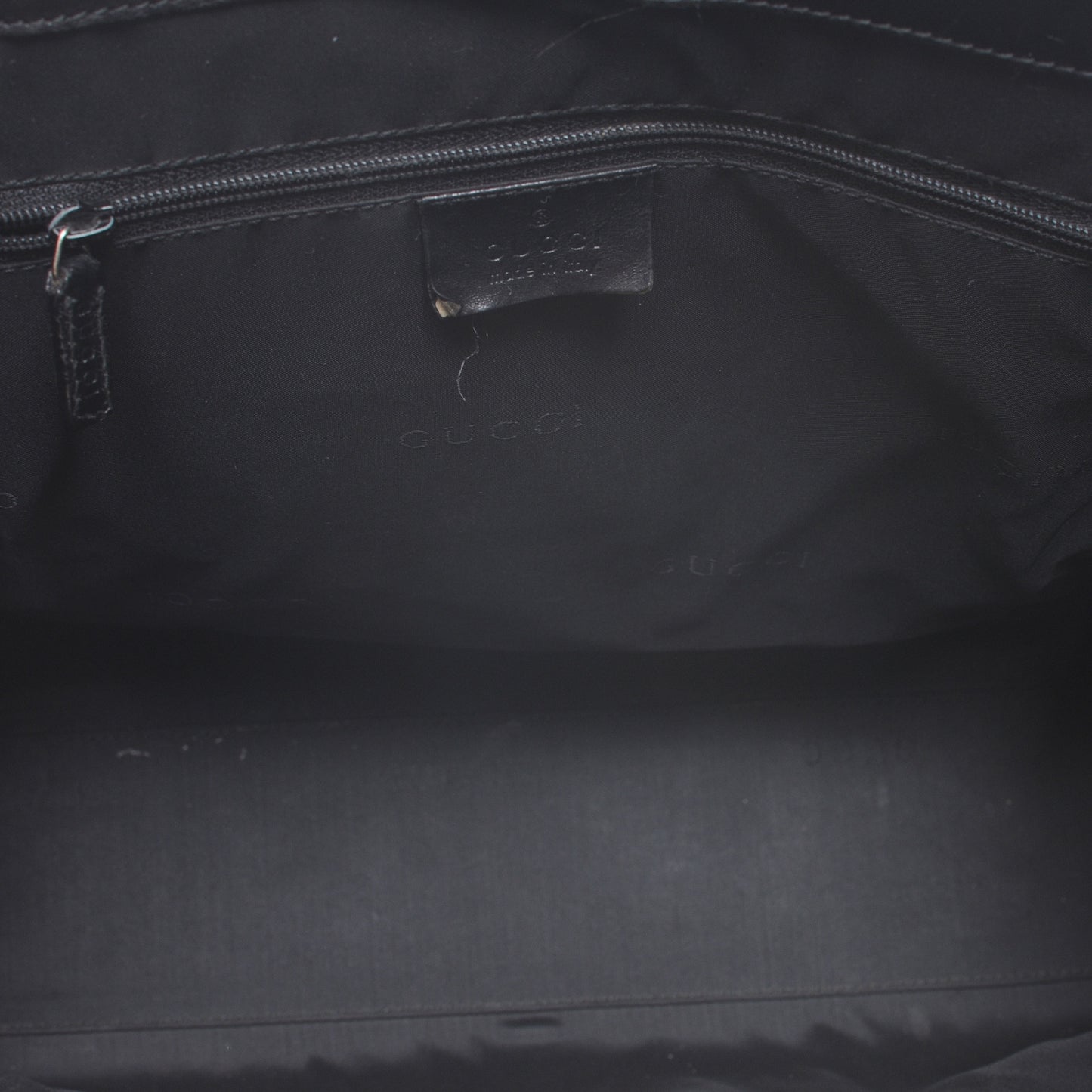 Canvas Monogram Shoulder Bag Black