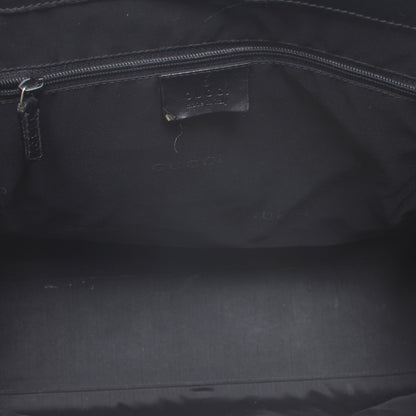 Gucci Canvas Monogram Shoulder Bag Black 5 of 8