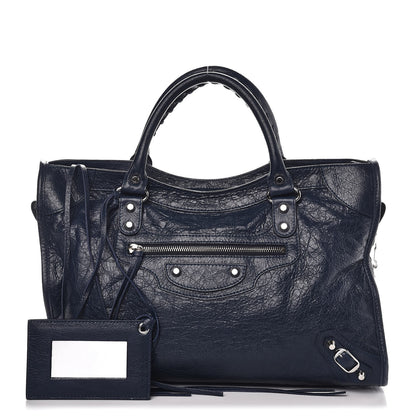 Balenciaga Agneau Classic Hardware City Bleu Obscur 1 of 8