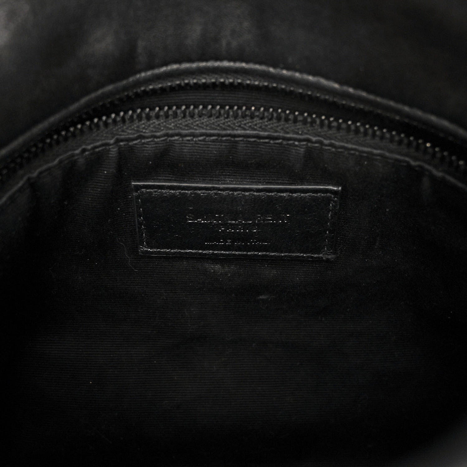 Saint Laurent Lambskin Quilted Monogram Monochrome Small Loulou Puffer Chain Satchel Black 6 of 9