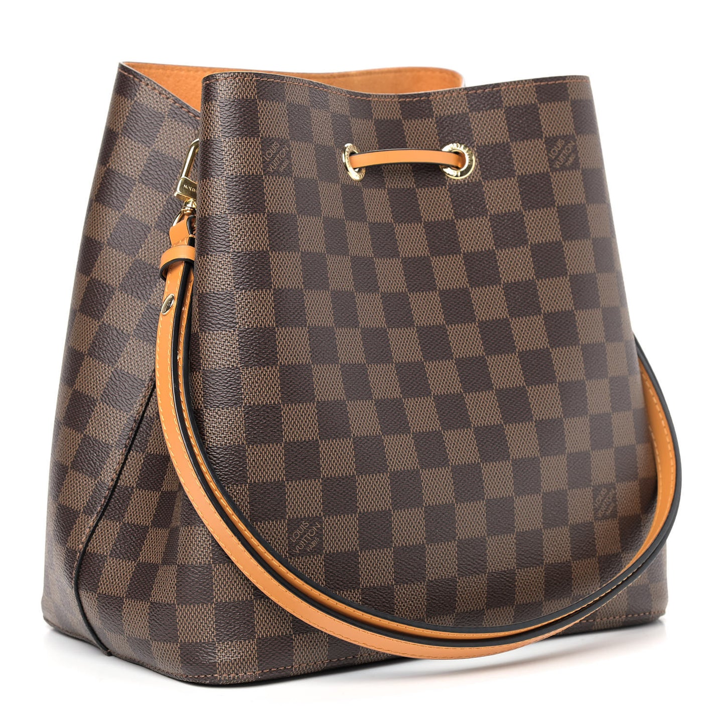 Damier Ebene Neonoe MM Safran