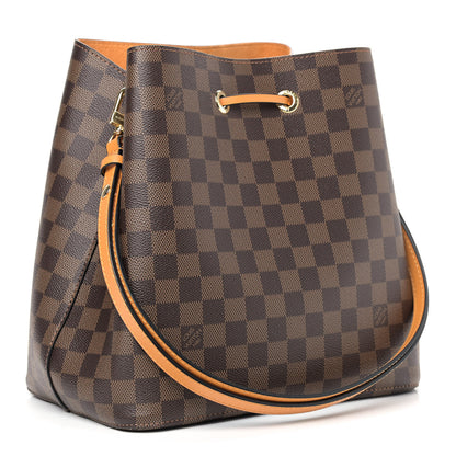 Louis Vuitton Damier Ebene Neonoe MM Safran 3 of 10