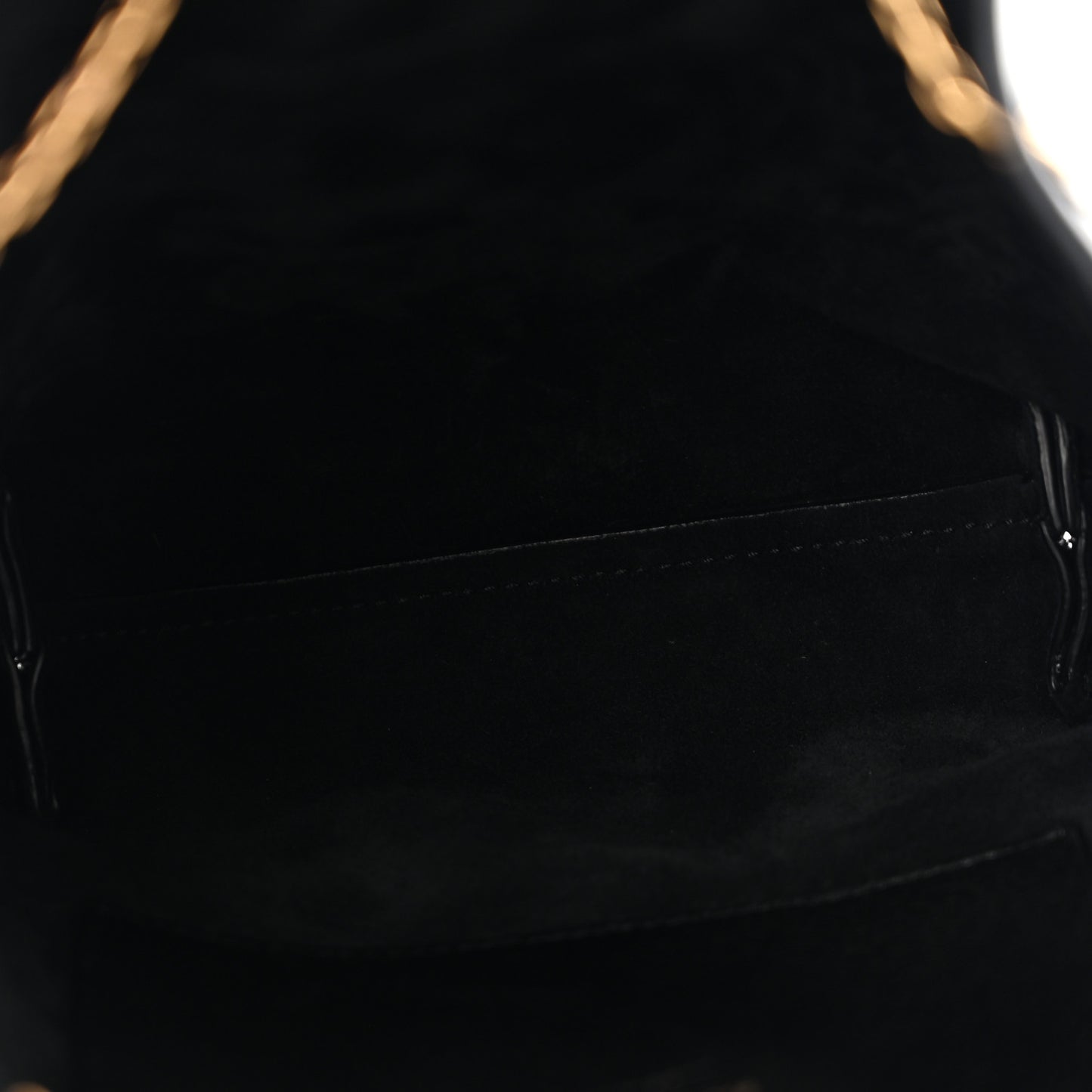 Lambskin Pochon Shoulder Bag Black