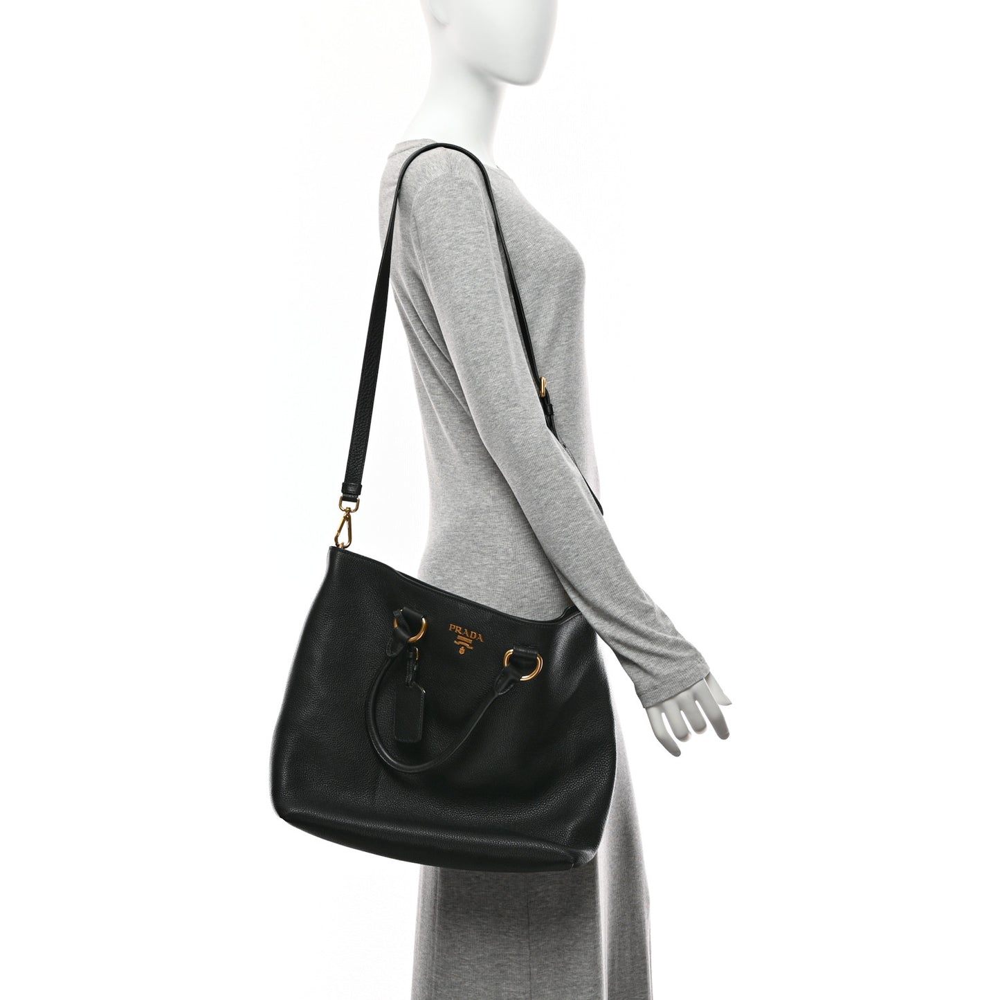 Vitello Phenix Tote Black