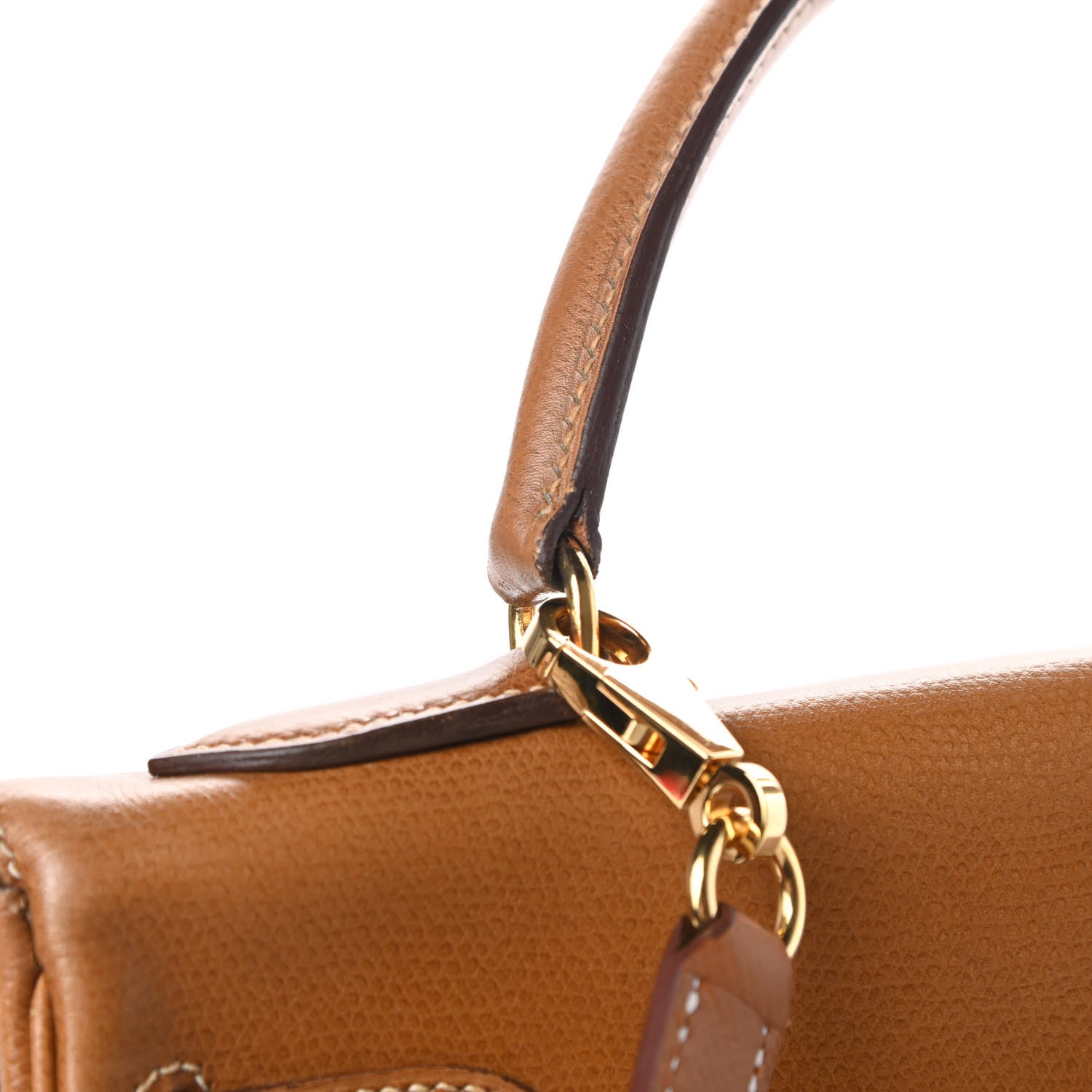 Hermes Courchevel Kelly Retourne 32 Gold 13 of 16