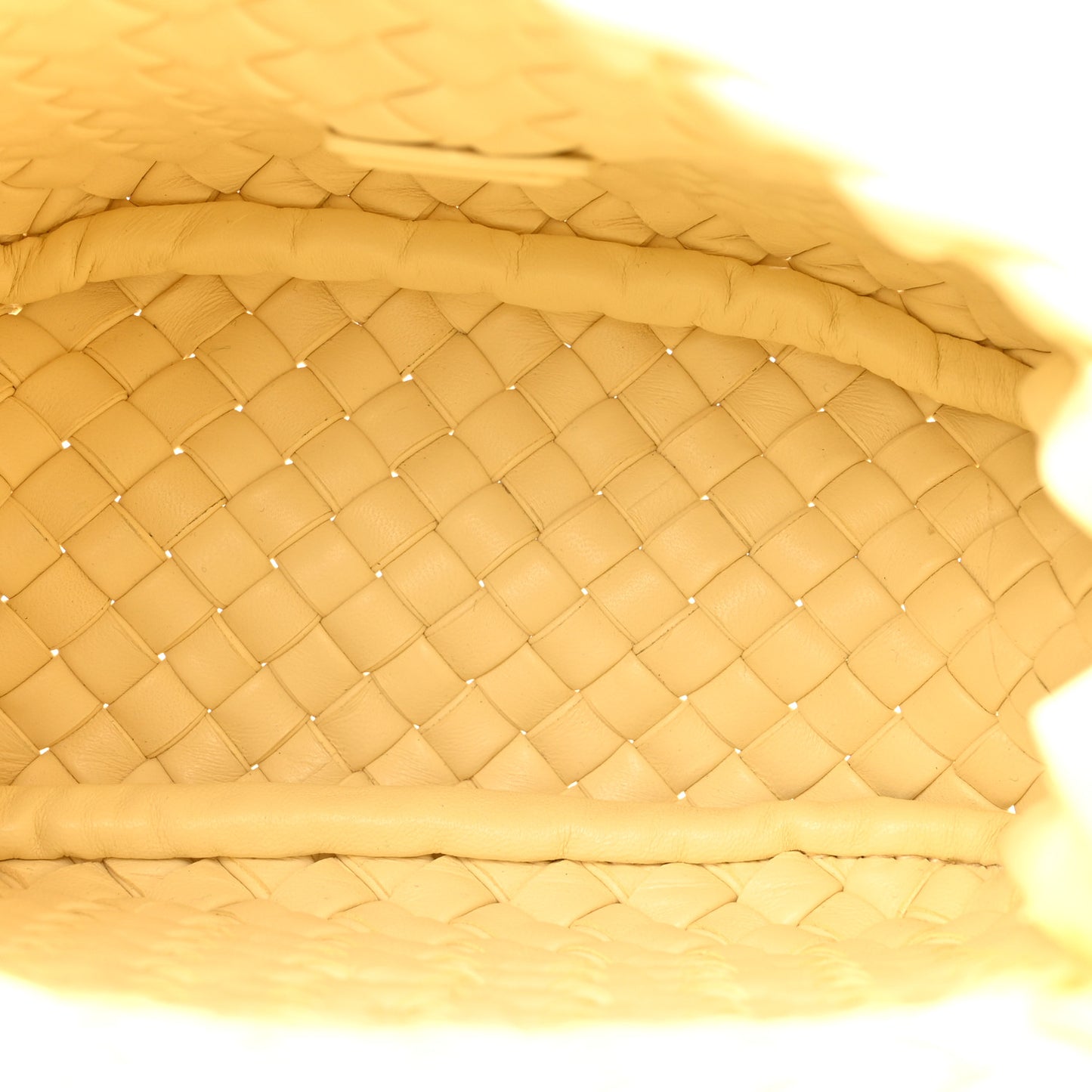 Nappa Intreccio Mini Cobble Shoulder Bag Chamomile